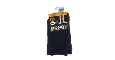 Bonds Kids Logo Light School Crew Socks 5 Pack - Navy