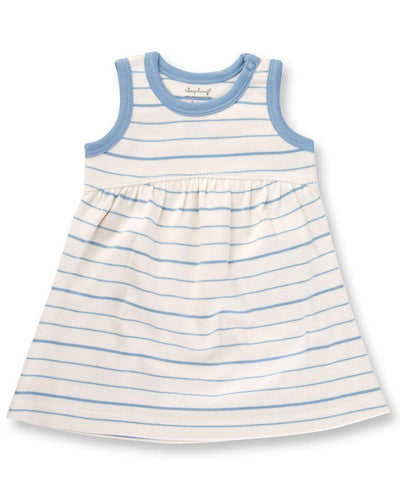 Sapling Child Blue French Stripe Dress-Outlet Shop For Kids