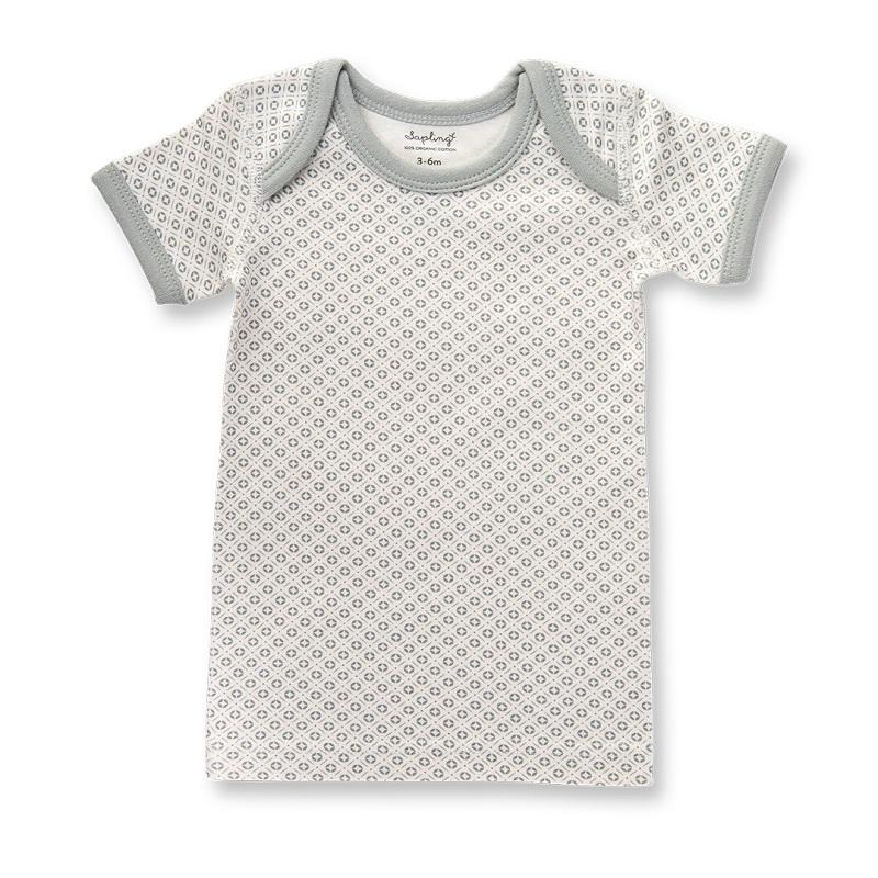 Sapling Child Organic Essentials Dove Grey Short Sleeve T-Shirt - Outlet Shop For Kids