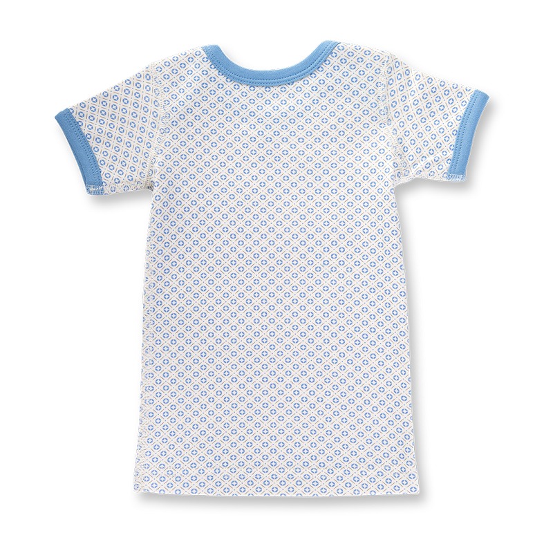 Sapling Child Organic Essentials Little Boy Blue Short Sleeve T-Shirt - Outlet Shop For Kids