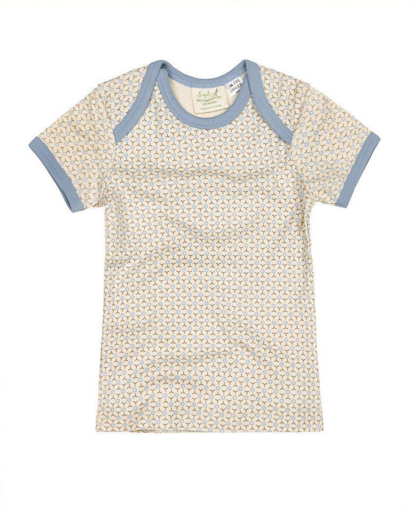 Sapling Child Organic Little Boy Blue Short Sleeve T-Shirt-Outlet Shop For Kids