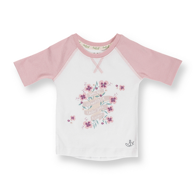 Sapling Child Organic You're Stronger Raglan Tee - Outlet Shop For Kids