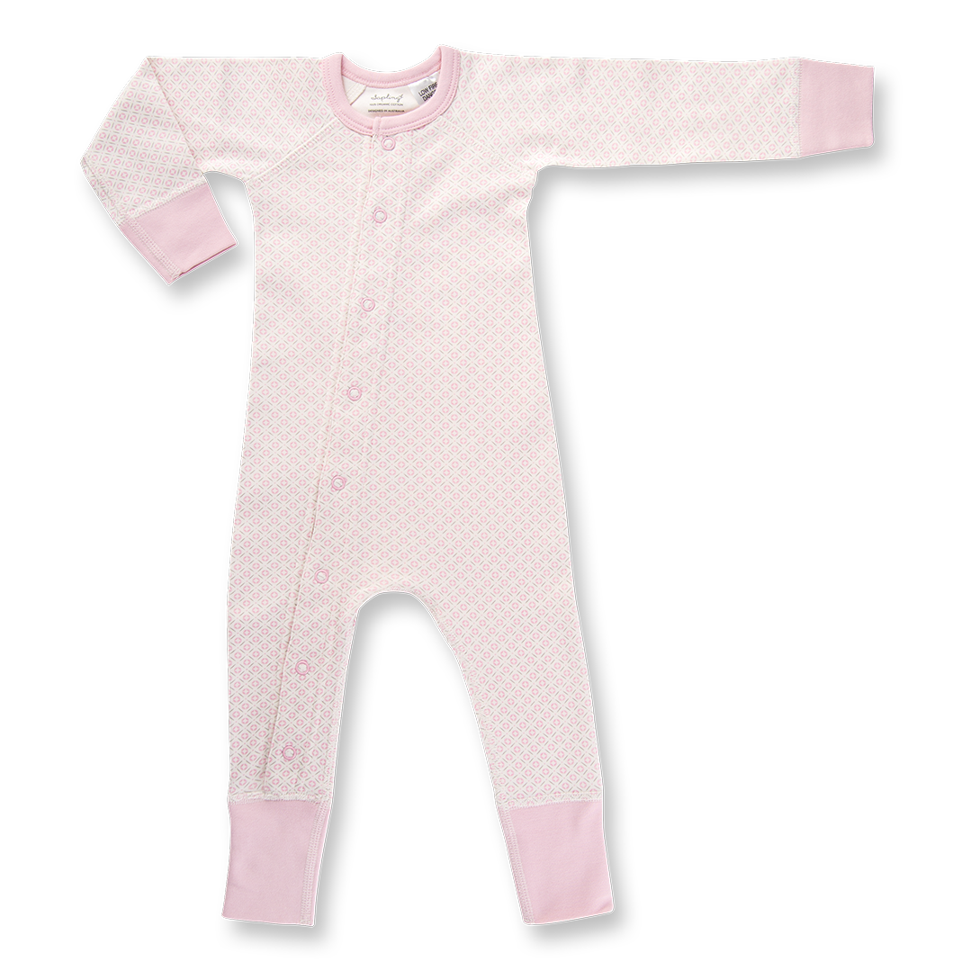 Sapling Organic Dusty Pink Romper - Outlet Shop For Kids