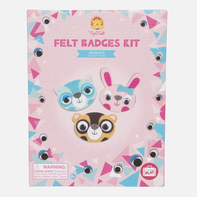 Tiger Tribe Felt Badges Kit - Animals-Outlet Shop For Kids