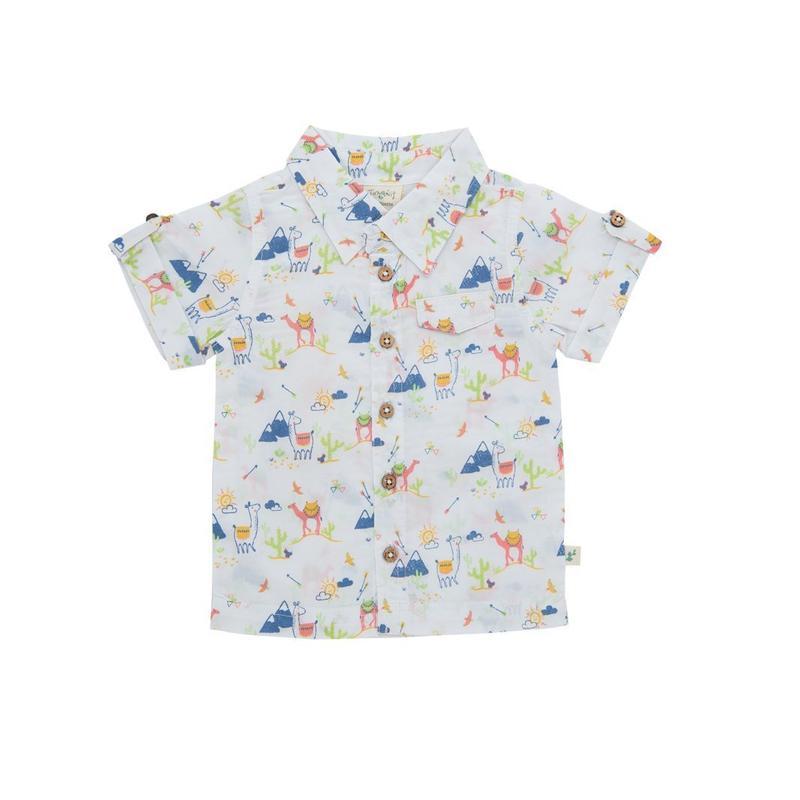 Tiny Twig Organic Cambric Shirt - Desert Friends-Outlet Shop For Kids