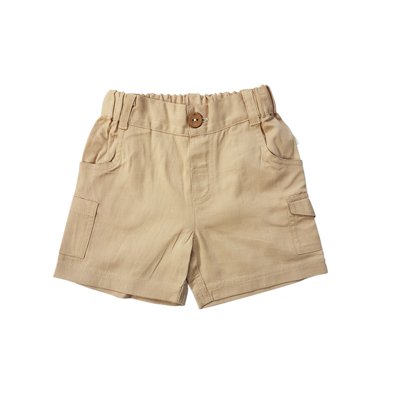 Tiny Twig Organic Cargo Shorts - Sand-Outlet Shop For Kids