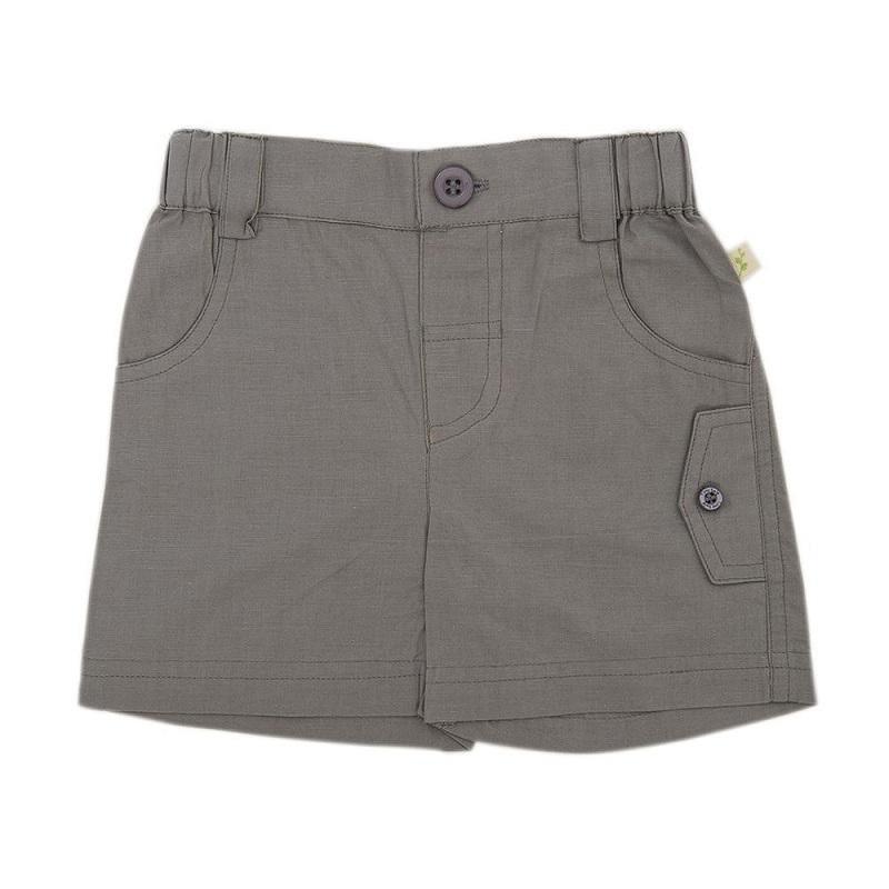 Tiny Twig Organic Cargo Shorts - Soft Grey-Outlet Shop For Kids