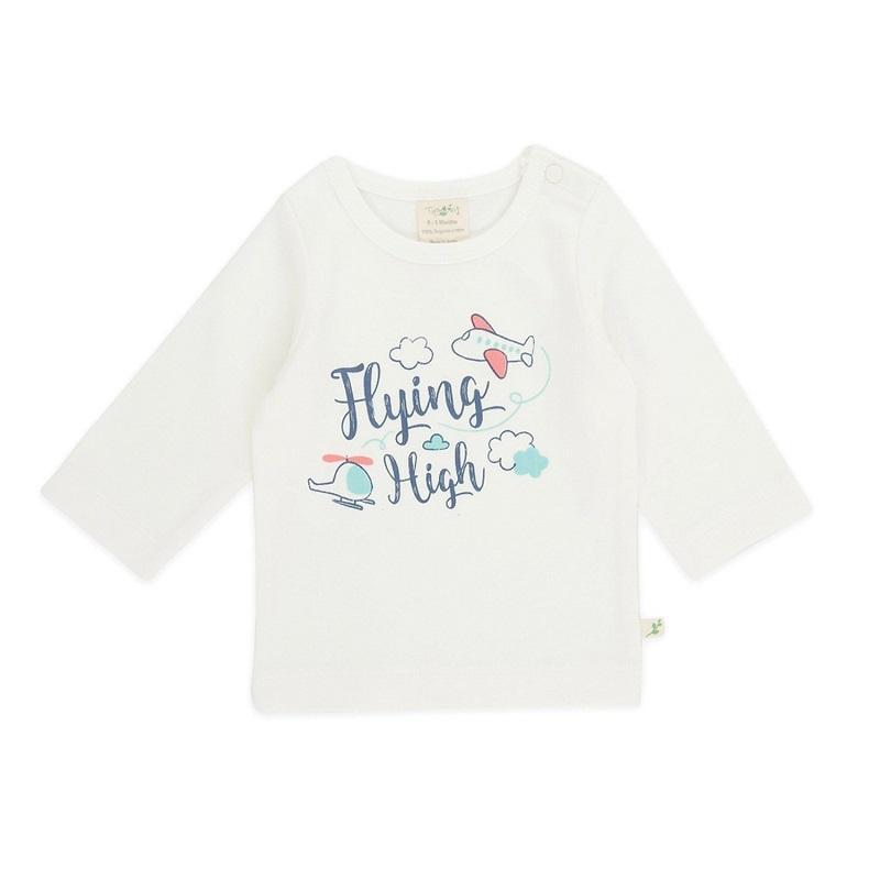 Tiny Twig Organic Long Sleeve Round Neck Tee - Flying High-Outlet Shop For Kids