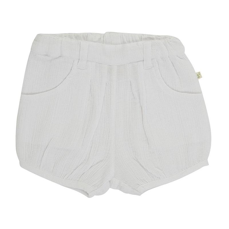 Tiny Twig Organic Woven Shorts - White-Outlet Shop For Kids
