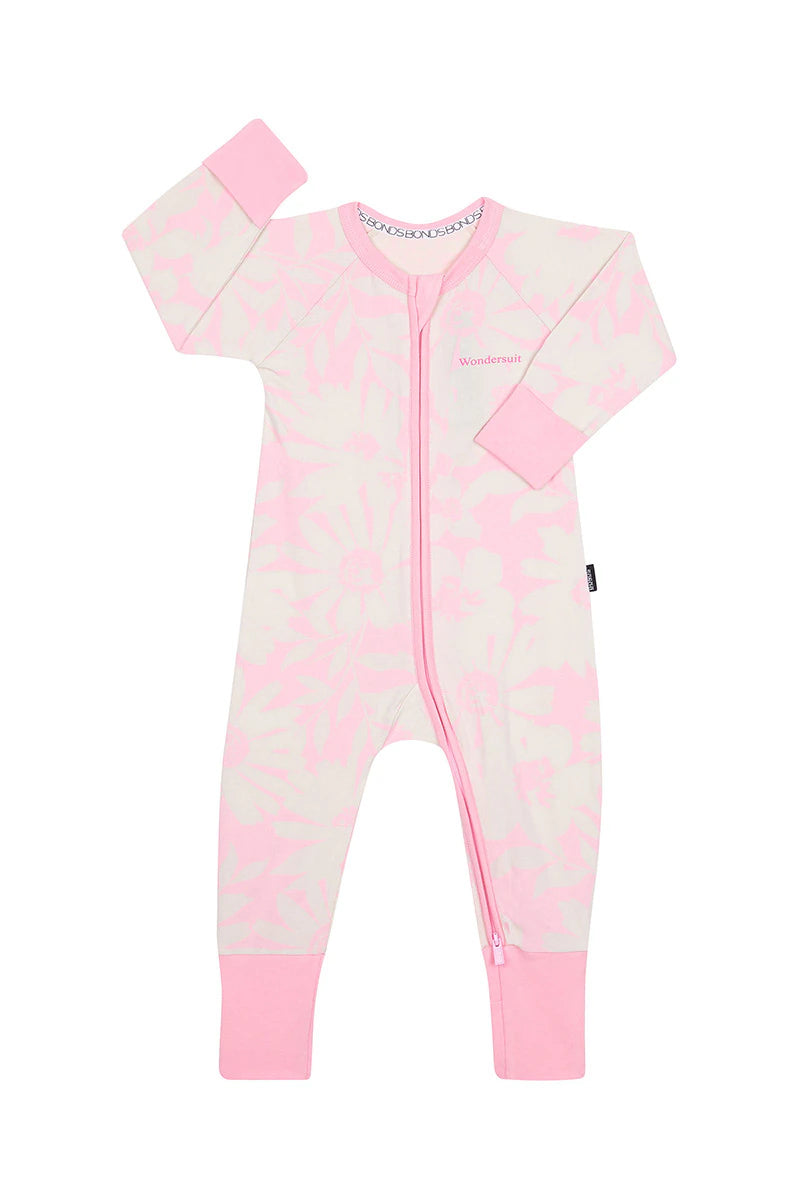 Bonds Zip Wondersuit - Daisy-ing Mini Pink